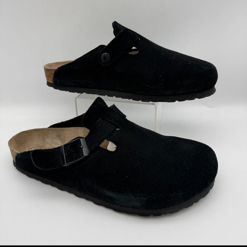Birkenstock Boston black mules black